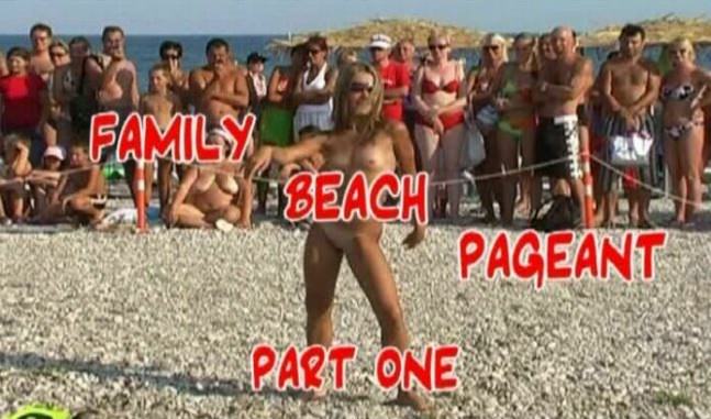 Family Beach Pageant - nudistes du concours de beauté sur la vidéo de la plage (part 1) [Archives Naturisme]