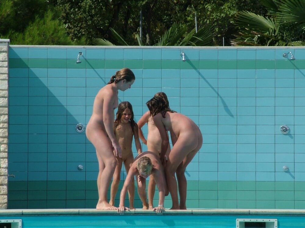FKK Outdoor Children Pool pics - Naturism promotes openness toward the body