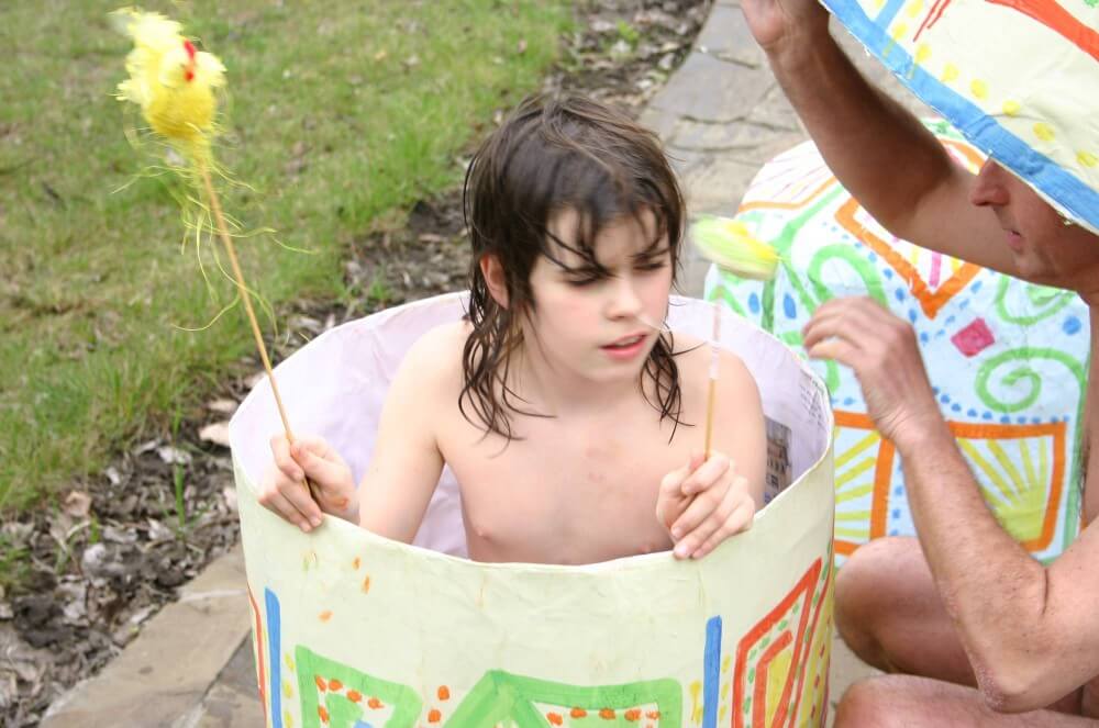 Easter 2X Eggs Outdoors photos - Living with joy and ease is part of the naturist lifestyle