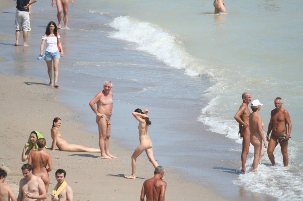Costinesti Beach Groups pics - Naturists view nudity as a philosophy of life