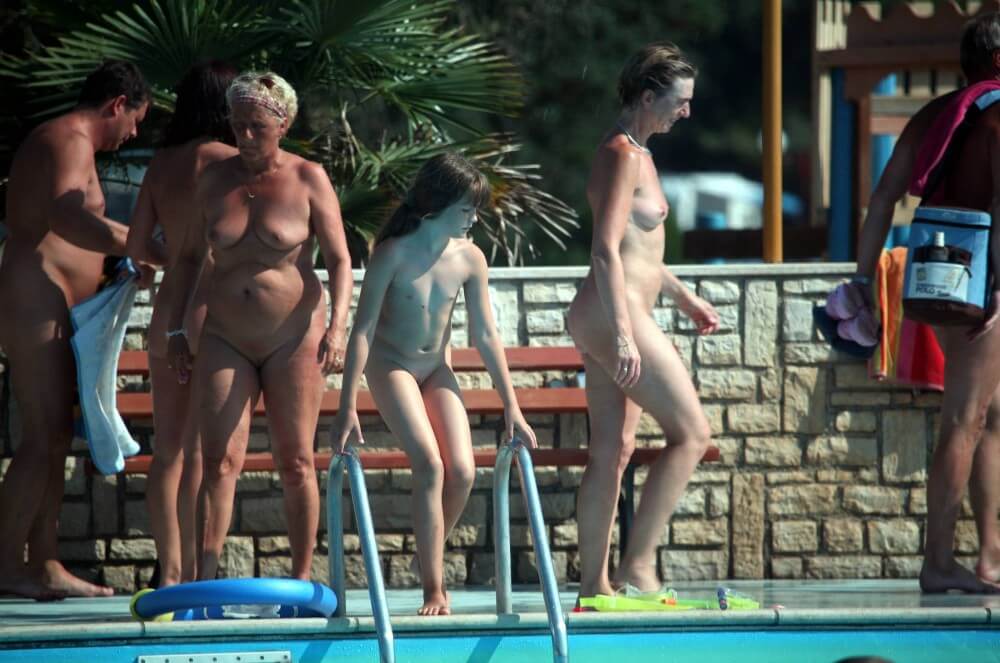 Naturist Pool Cleaning-Up pics - Peace and tranquility are goals for those who choose nudism and naturism