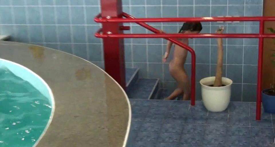 Indoor Swim Exercise - Overcoming inhibitions is one of the goals of nudism