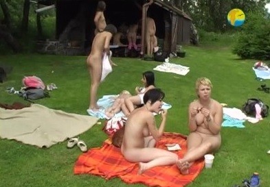 Naturist Freedom: Cottage Picnic - They value simplicity and naturalness, and encourage people not to feel self-conscious about being naked