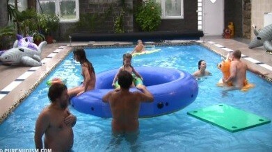 Piano pool and tennis Full HD - Nudism and naturism promote respect for natural beauty and diversity
