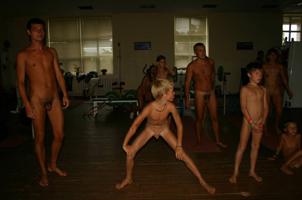 Family Gym Nudist Stretch pics - Nudity helps one feel a sense of freedom and liberation